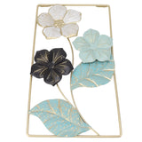 Wall Decoration TV Background Wall Pendant Wall Mounted Nordic Style Metal Flower Decor for Living Room Decoration - Side View