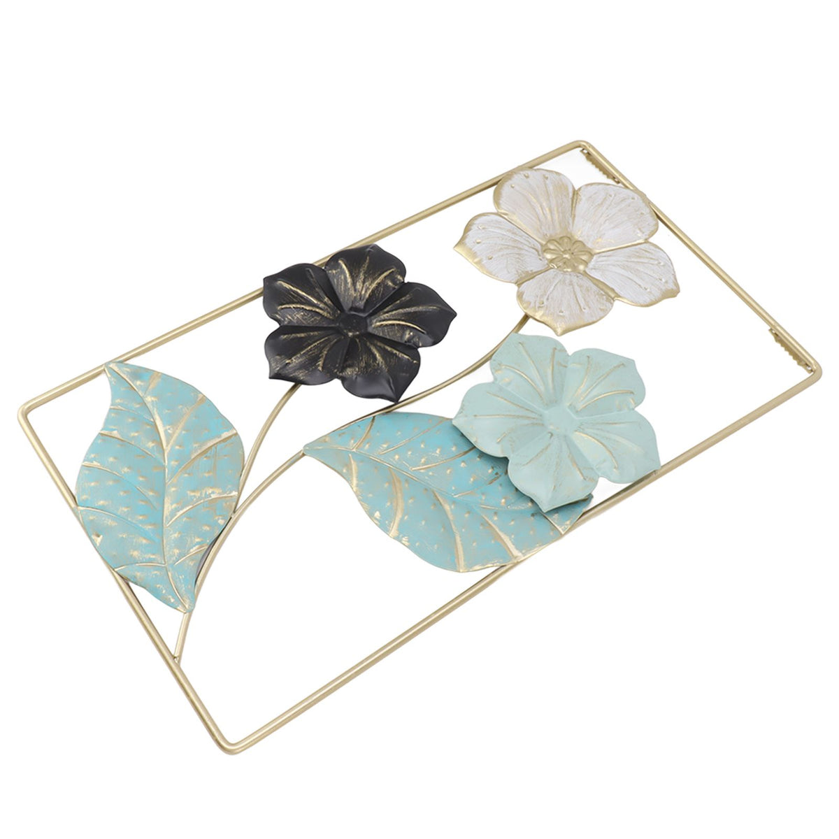 Wall Decoration TV Background Wall Pendant Wall Mounted Nordic Style Metal Flower Decor for Living Room Decoration