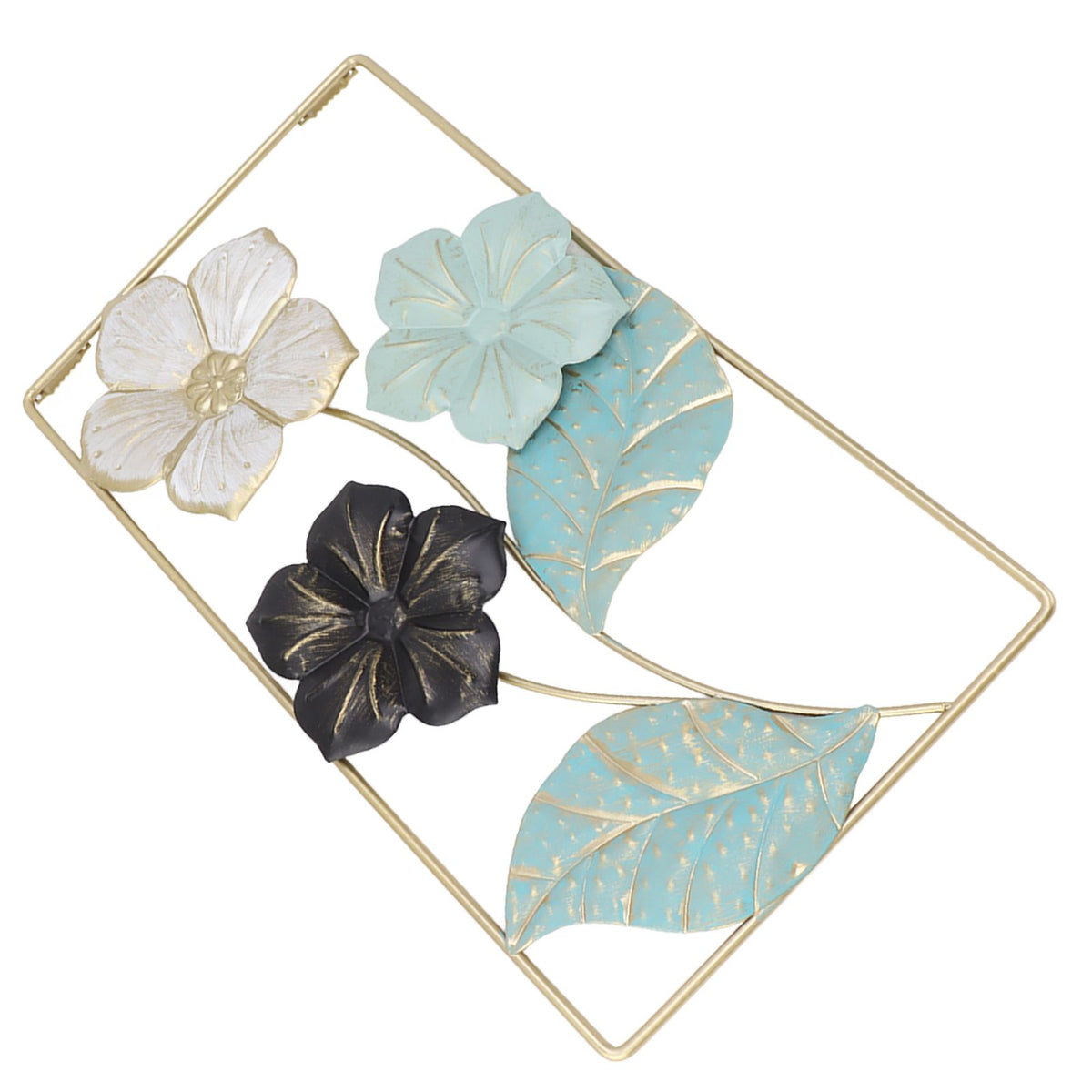 Wall Decoration TV Background Wall Pendant Wall Mounted Nordic Style Metal Flower Decor for Living Room Decoration