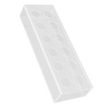 Rectangular Floral Centerpiece Clear Acrylic Flower Vase for Dining Table Wedding Party Home 12 Hole
