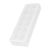 Rectangular Floral Centerpiece Clear Acrylic Flower Vase for Dining Table Wedding Party Home 12 Hole