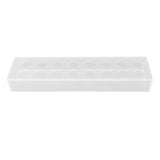Rectangular Floral Centerpiece Clear Acrylic Flower Vase for Dining Table Wedding Party Home 16 Hole