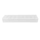 Rectangular Floral Centerpiece Clear Acrylic Flower Vase for Dining Table Wedding Party Home 16 Hole