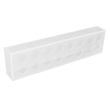 Rectangular Floral Centerpiece Clear Acrylic Flower Vase for Dining Table Wedding Party Home 16 Hole