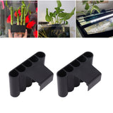 2Pcs Aquarium Plant Holder Aquarium Hanging Aquatic Plant Holder Fish Tank Decorations with Integrated Hook Short Hook