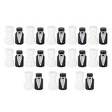 26PCS Wedding Bubble Bottles Bride and Groom Shape Mini Bubble Party Bottle for Anniversary Engagement Bridal Celebration Black and White