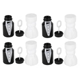 26PCS Wedding Bubble Bottles Bride and Groom Shape Mini Bubble Party Bottle for Anniversary Engagement Bridal Celebration Black and White