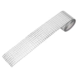 1600Pcs Self Adhesive Mirror Mosaic Sheet Adhesive Mosaic Square Glass Tile Sticker for Home Decorating Silver