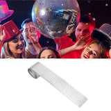 1600Pcs Self Adhesive Mirror Mosaic Sheet Adhesive Mosaic Square Glass Tile Sticker for Home Decorating Silver