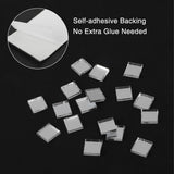1600Pcs Self Adhesive Mirror Mosaic Sheet Adhesive Mosaic Square Glass Tile Sticker for Home Decorating Silver - Extra Image