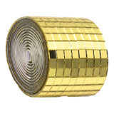 1600Pcs Self Adhesive Mirror Mosaic Sheet Adhesive Mosaic Square Glass Tile Sticker for Home Decorating Gold - 45-Degree Angle
