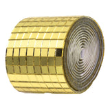 1600Pcs Self Adhesive Mirror Mosaic Sheet Adhesive Mosaic Square Glass Tile Sticker for Home Decorating Gold