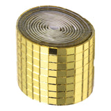 1600Pcs Self Adhesive Mirror Mosaic Sheet Adhesive Mosaic Square Glass Tile Sticker for Home Decorating Gold