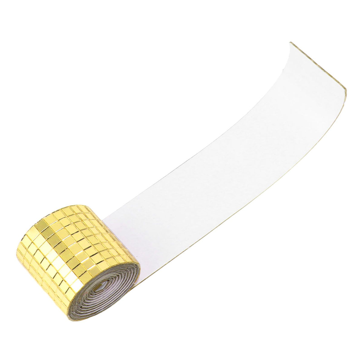 1600Pcs Self Adhesive Mirror Mosaic Sheet Adhesive Mosaic Square Glass Tile Sticker for Home Decorating Gold