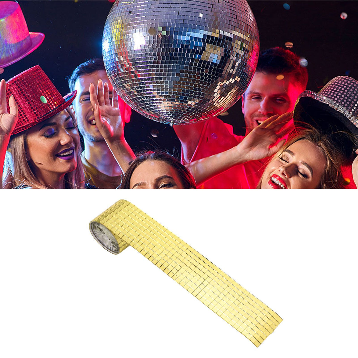 1600Pcs Self Adhesive Mirror Mosaic Sheet Adhesive Mosaic Square Glass Tile Sticker for Home Decorating Gold