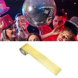1600Pcs Self Adhesive Mirror Mosaic Sheet Adhesive Mosaic Square Glass Tile Sticker for Home Decorating Gold