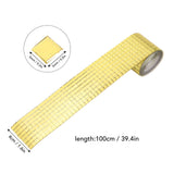 1600Pcs Self Adhesive Mirror Mosaic Sheet Adhesive Mosaic Square Glass Tile Sticker for Home Decorating Gold