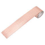 1600Pcs Self Adhesive Mirror Mosaic Sheet Adhesive Mosaic Square Glass Tile Sticker for Home Decorating Rose Gold - Front View