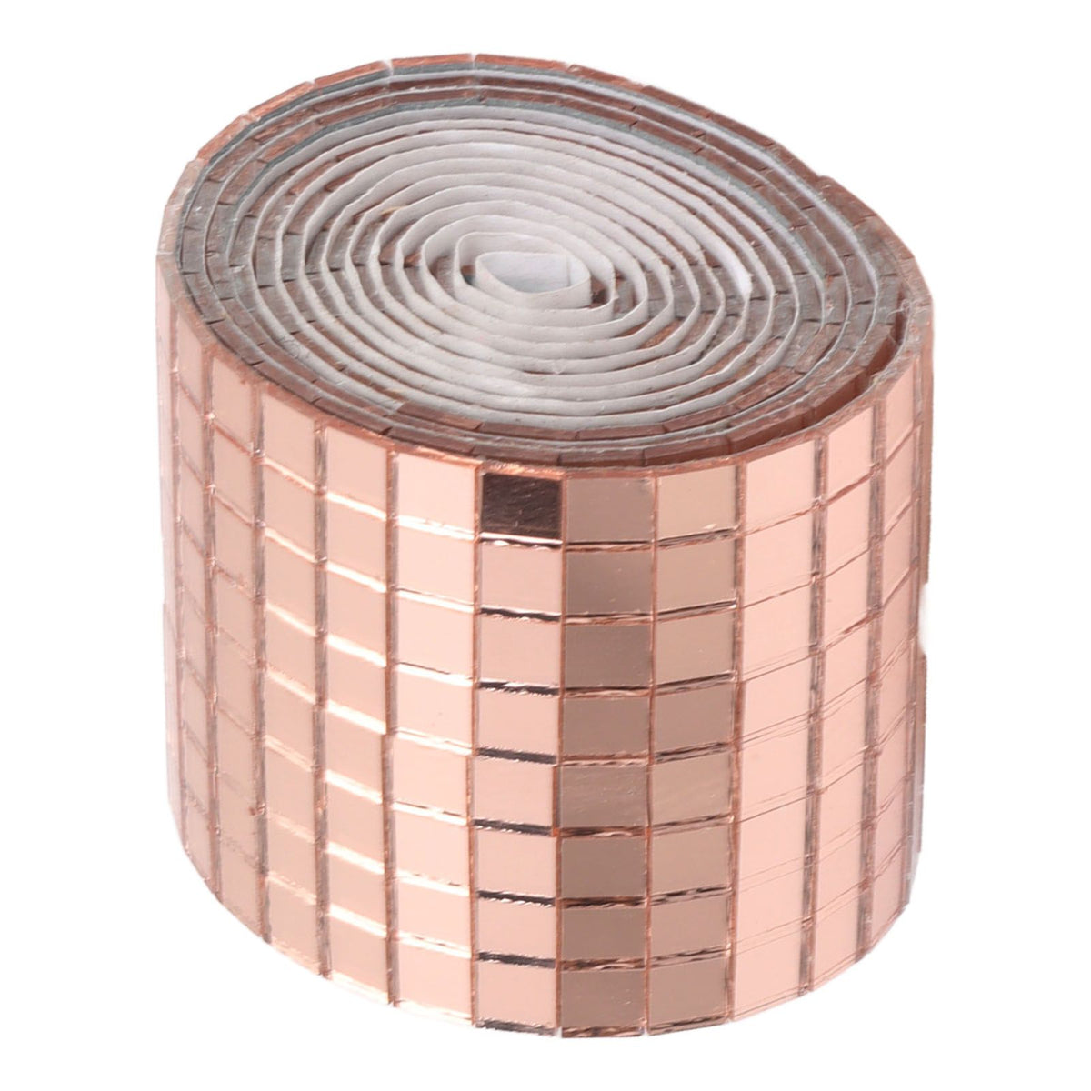 1600Pcs Self Adhesive Mirror Mosaic Sheet Adhesive Mosaic Square Glass Tile Sticker for Home Decorating Rose Gold