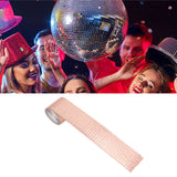 1600Pcs Self Adhesive Mirror Mosaic Sheet Adhesive Mosaic Square Glass Tile Sticker for Home Decorating Rose Gold - Extra Image