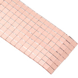 1600Pcs Self Adhesive Mirror Mosaic Sheet Adhesive Mosaic Square Glass Tile Sticker for Home Decorating Rose Gold - Extra Image
