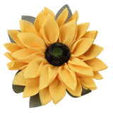Sunflower Wreath for Front Door Round Artificial Yellow Sunflower Wreath for Front Door Window Party Home Decor 15.7in - Front View