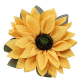 Sunflower Wreath for Front Door Round Artificial Yellow Sunflower Wreath for Front Door Window Party Home Decor 15.7in