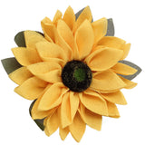 Sunflower Wreath for Front Door Round Artificial Yellow Sunflower Wreath for Front Door Window Party Home Decor 15.7in