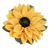 Sunflower Wreath for Front Door Round Artificial Yellow Sunflower Wreath for Front Door Window Party Home Decor 15.7in
