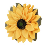 Sunflower Wreath for Front Door Round Artificial Yellow Sunflower Wreath for Front Door Window Party Home Decor 15.7in - Low Angle