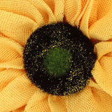 Sunflower Wreath for Front Door Round Artificial Yellow Sunflower Wreath for Front Door Window Party Home Decor 15.7in - Extra Image