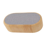 Wooden Alarm Clock Digital Voice Control LED Glowing USB Plug in Electronic Alarm Clock Home Decoration - Low Angle