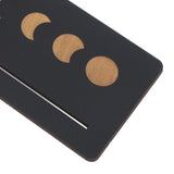 2 Pieces Wooden Tarot Card Stand Holder Moon Shape and Rectangle Wooden Tarot Card Display Stand Base Black Type B - Extra Image