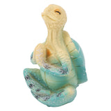 Sea Turtle Yoga Figurine Decoration Summer Meditating Decor Spring Garden Resin Handicraft