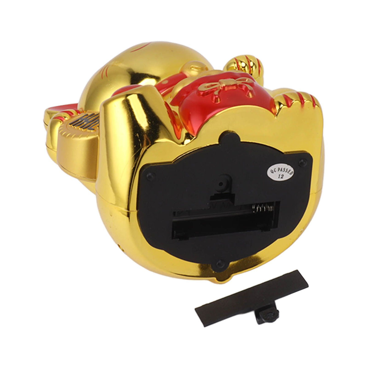 5.5in Electric Waving Arm Fortune Cat Decorative Cute Plastic Cat Ornaments for Cashier Desk MLY11020-4 Gold