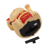 5.5in Electric Waving Arm Fortune Cat Decorative Cute Plastic Cat Ornaments for Cashier Desk MLY11020-2 Yellow - Extra Image