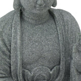 Buddha Statue Green Sandstone Sculpture Buddhist Sitting Figurine Ornament for Living Room Courtyard 7135K-02 - Extra Image