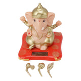 Solar Powered Ganesha Ornament Decoration Ornaments for Home Garden Car Dashboard