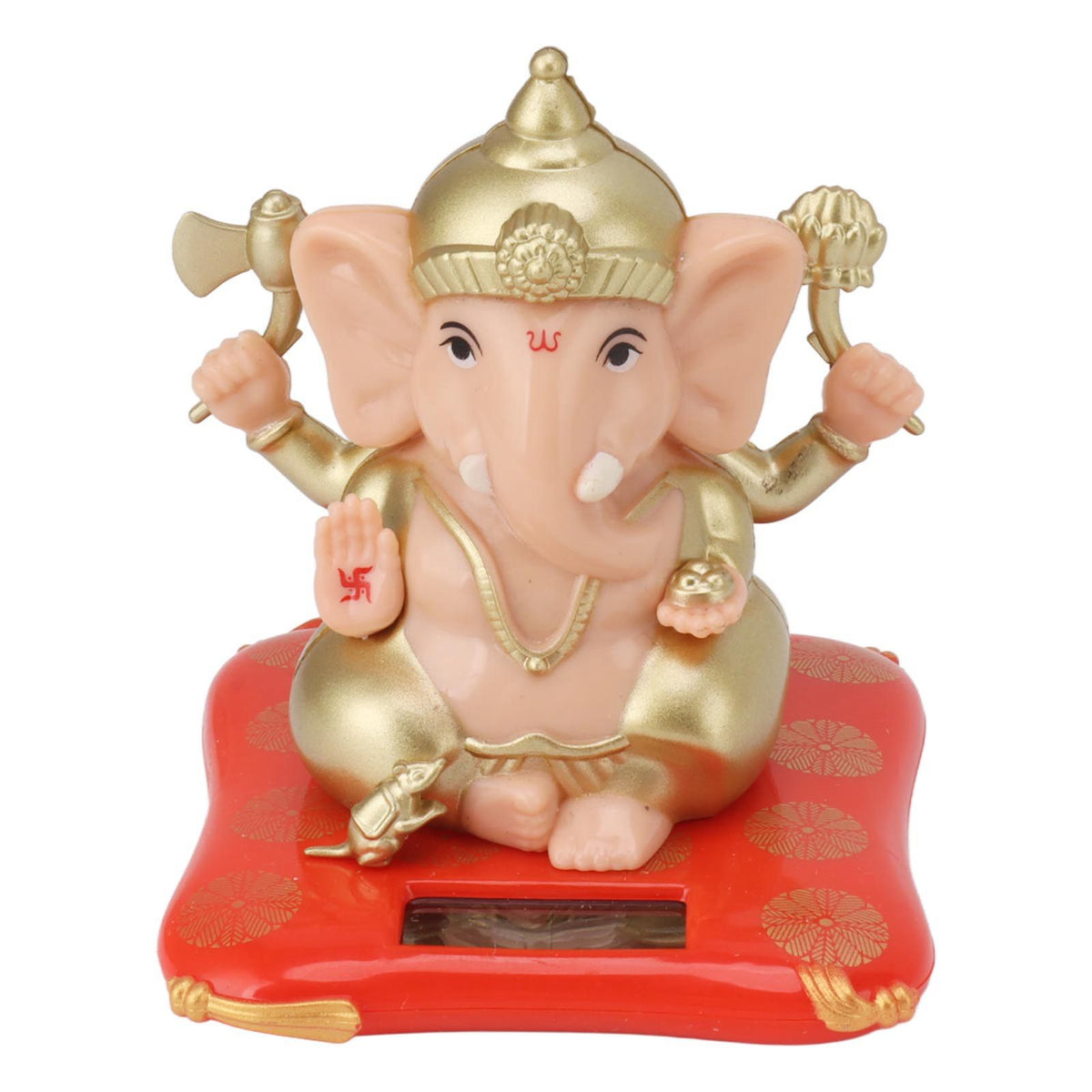 Solar Powered Ganesha Ornament Decoration Ornaments for Home Garden Car Dashboard