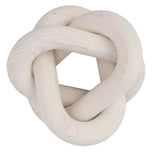 Decorative Wood Chain 3 Link Wood Chain Link Decorations for Home Living Room Coffee Shop White - Close-Up Angle