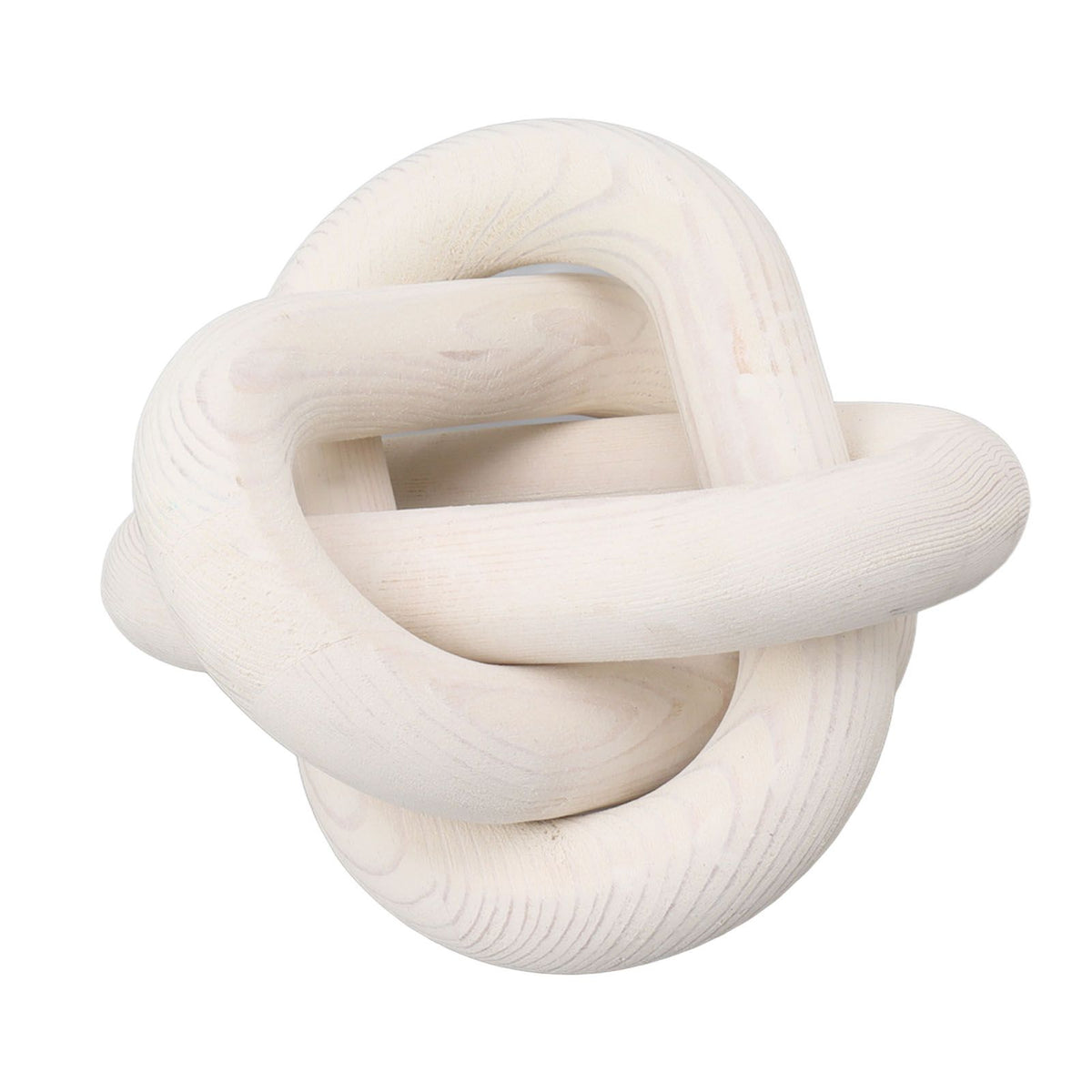 Decorative Wood Chain 3 Link Wood Chain Link Decorations for Home Living Room Coffee Shop White