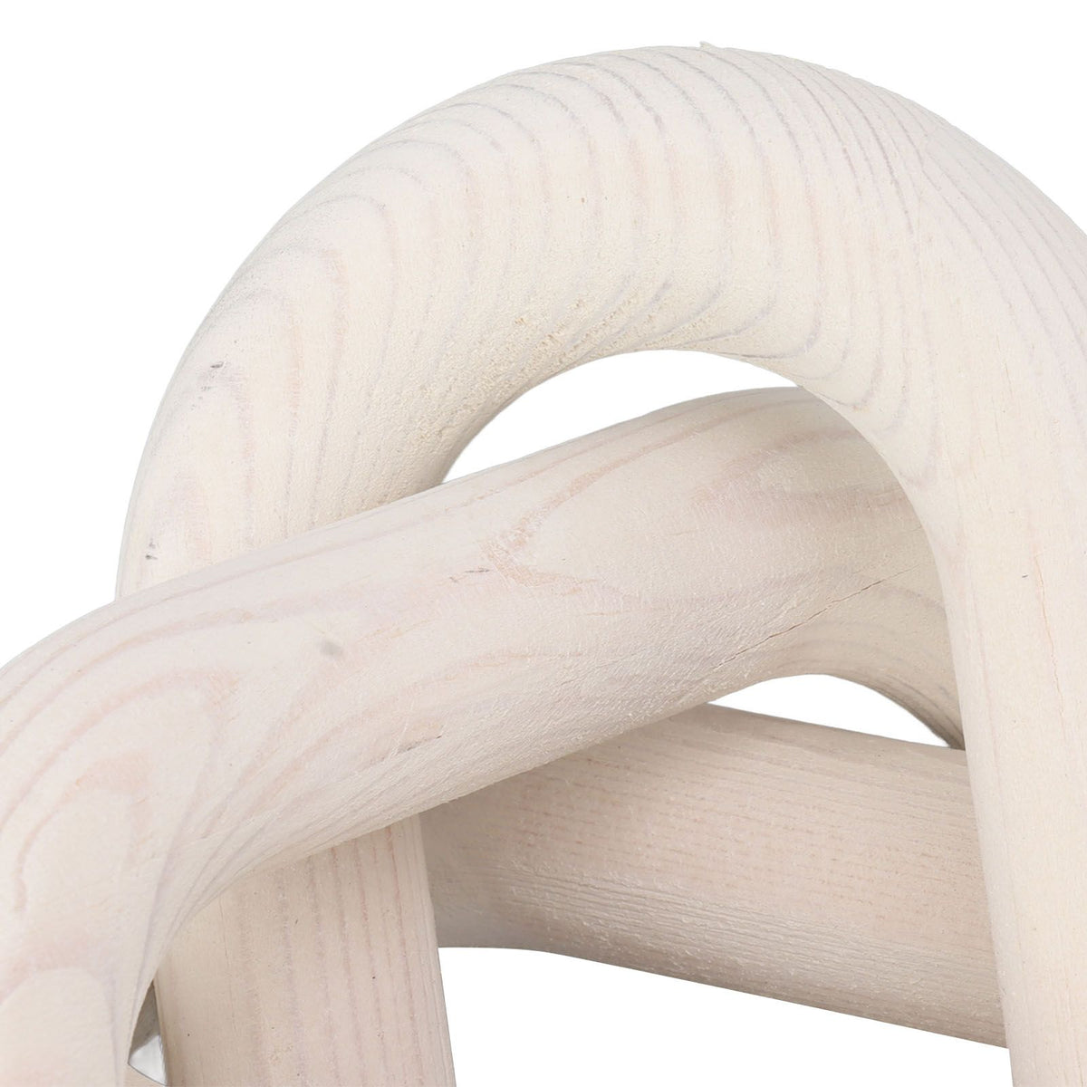 Decorative Wood Chain 3 Link Wood Chain Link Decorations for Home Living Room Coffee Shop White