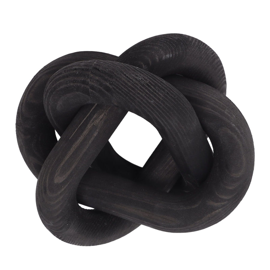 Decorative Wood Chain 3 Link Wood Chain Link Decorations for Home Living Room Coffee Shop Black