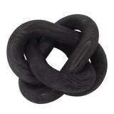 Decorative Wood Chain 3 Link Wood Chain Link Decorations for Home Living Room Coffee Shop Black