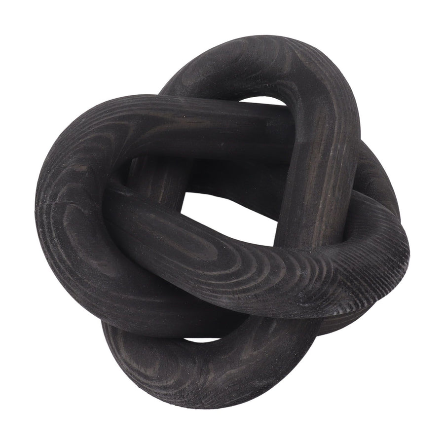 Decorative Wood Chain 3 Link Wood Chain Link Decorations for Home Living Room Coffee Shop Black