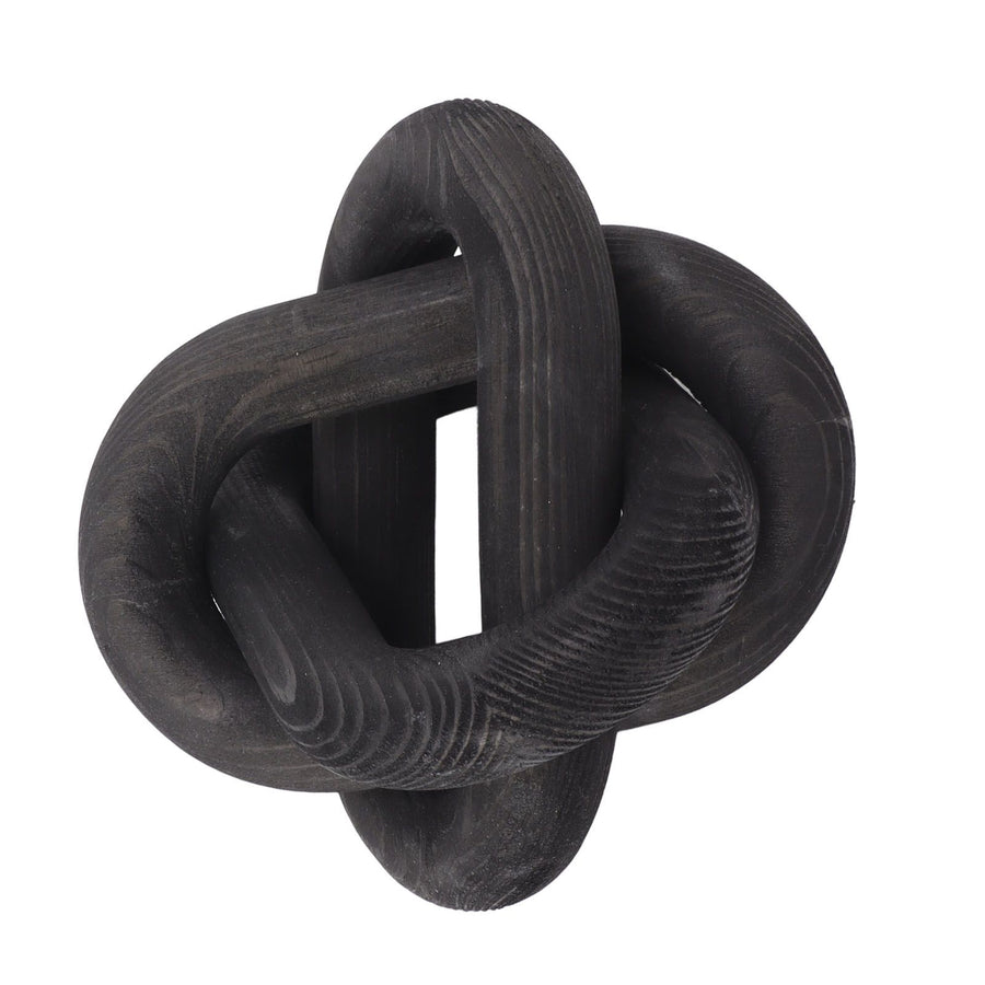 Decorative Wood Chain 3 Link Wood Chain Link Decorations for Home Living Room Coffee Shop Black
