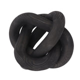 Decorative Wood Chain 3 Link Wood Chain Link Decorations for Home Living Room Coffee Shop Black - Extra Image