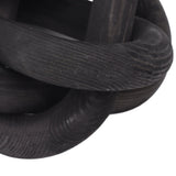 Decorative Wood Chain 3 Link Wood Chain Link Decorations for Home Living Room Coffee Shop Black