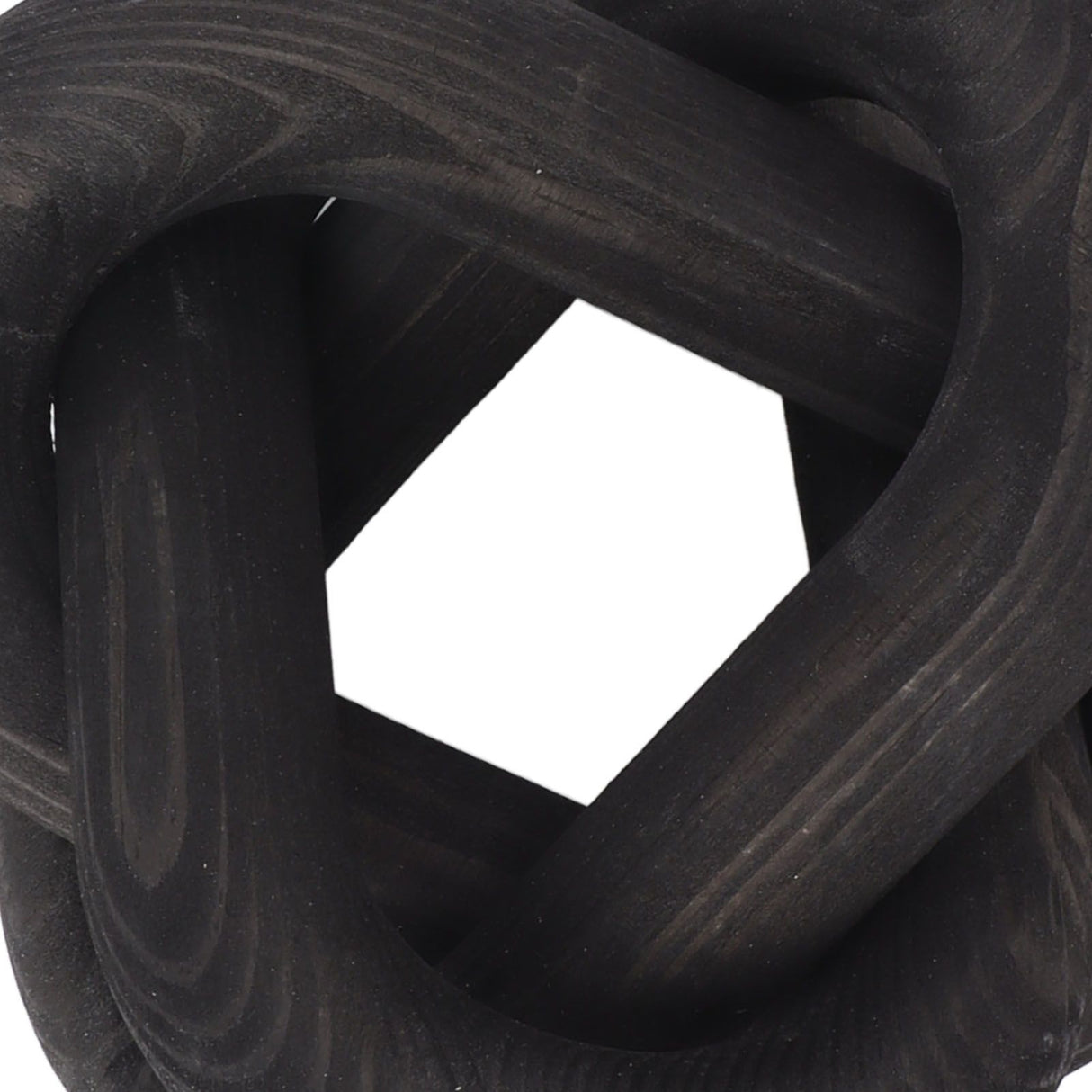 Decorative Wood Chain 3 Link Wood Chain Link Decorations for Home Living Room Coffee Shop Black