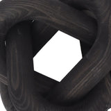 Decorative Wood Chain 3 Link Wood Chain Link Decorations for Home Living Room Coffee Shop Black